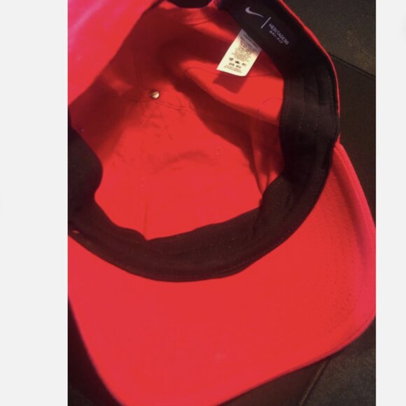 Ole Miss Rebels Hat Cap Mens Adjustable Red Blue Nike Dri fit Heritage86 - Picture 4 of 9